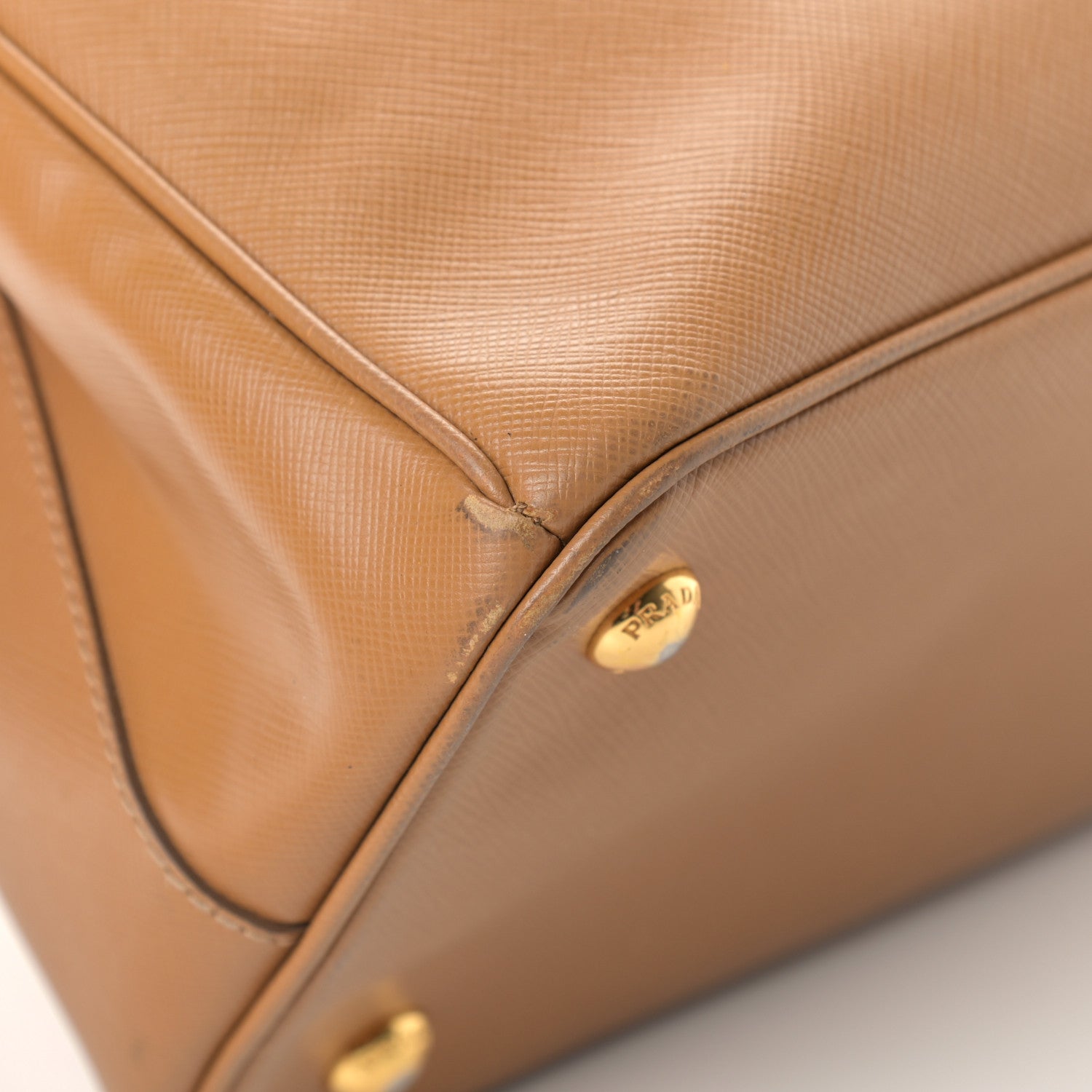 Prada Saffiano Lux Small Tote Caramel 10 of 13