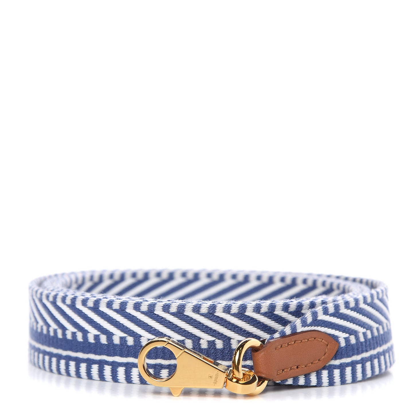 Toile Swift 25mm Sangle Cavale Shoulder Strap Ecru Bleu Brighton Gold