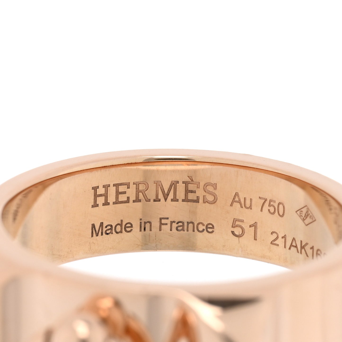 18K Rose Gold PM Collier De Chien Ring 51 5.75
