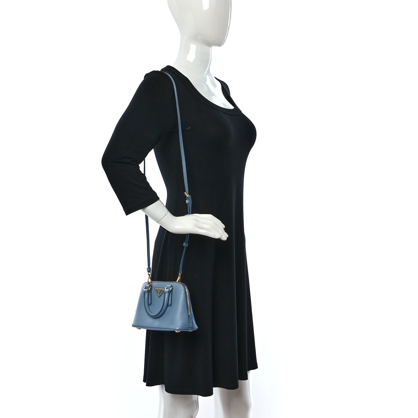 Saffiano Lux Mini Promenade Tote Astrale