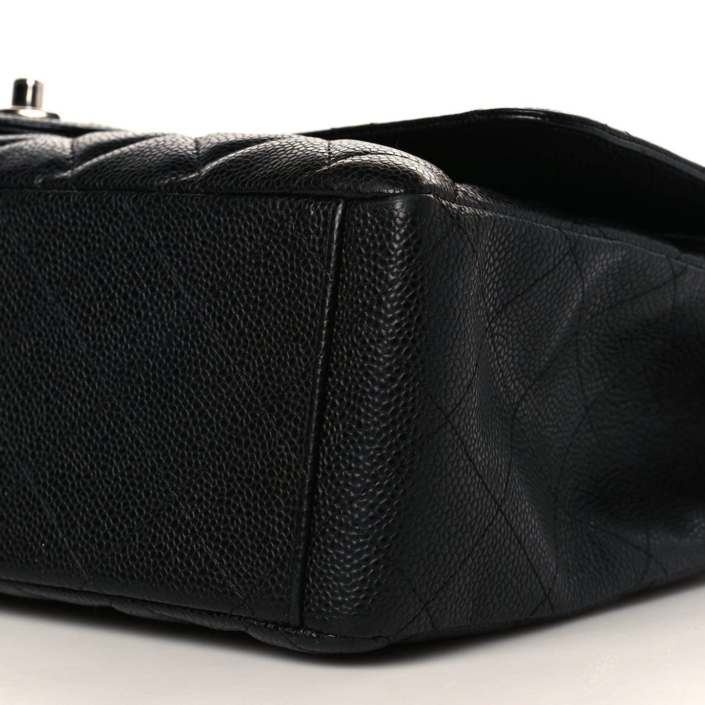 Caviar Quilted Maxi Double Flap Black