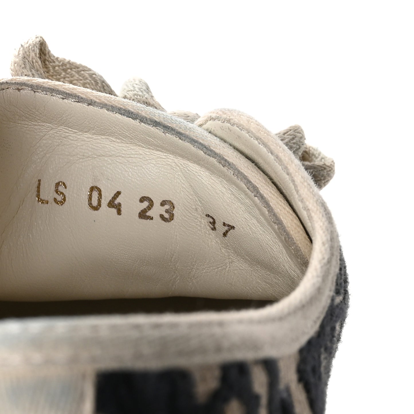 Canvas Oblique Walk 'N' Dior Platform Sneakers 37 Deep Blue