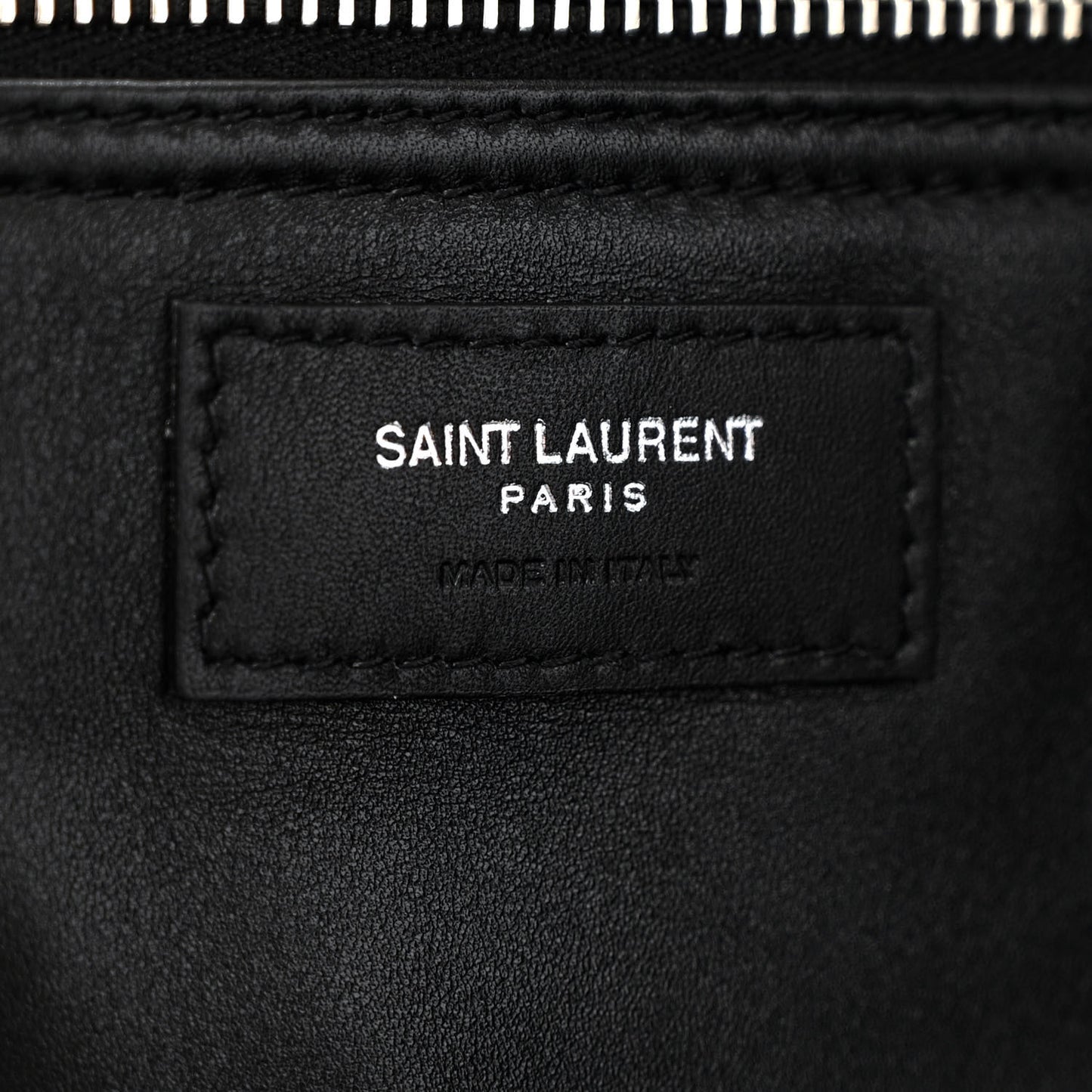 Patent Calfskin Rive Gauche Maxi Tote Black