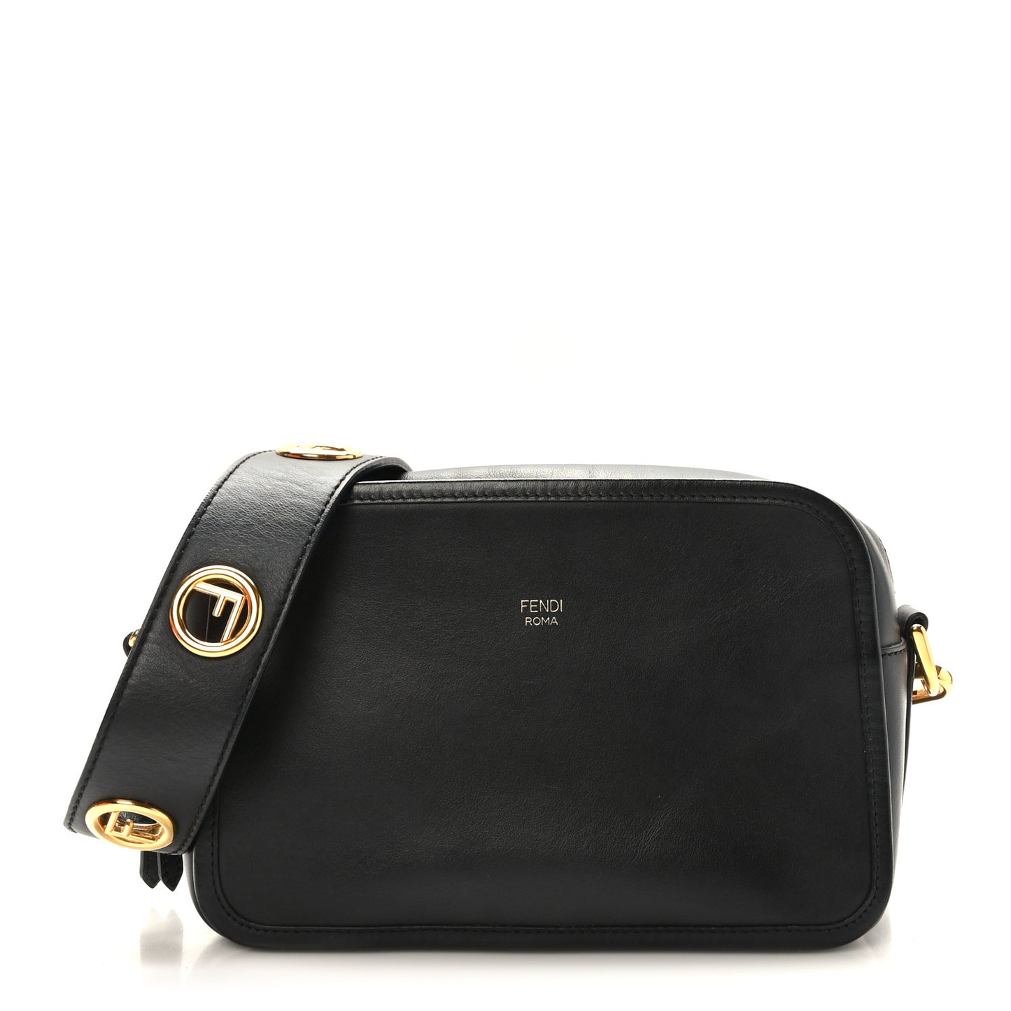 Vitello Century Opaco F is Fendi Camera Case Black