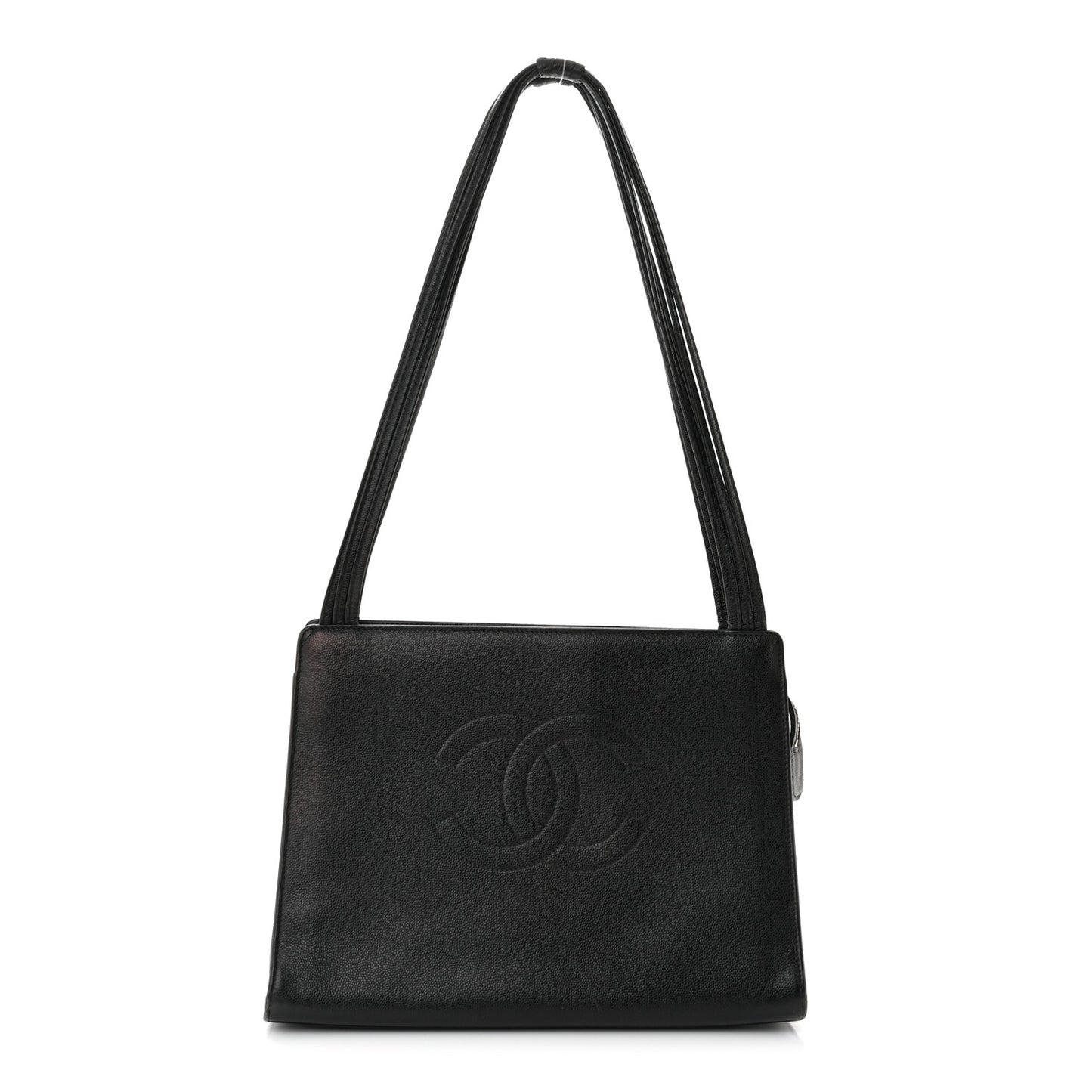 Caviar CC Shoulder Bag Black