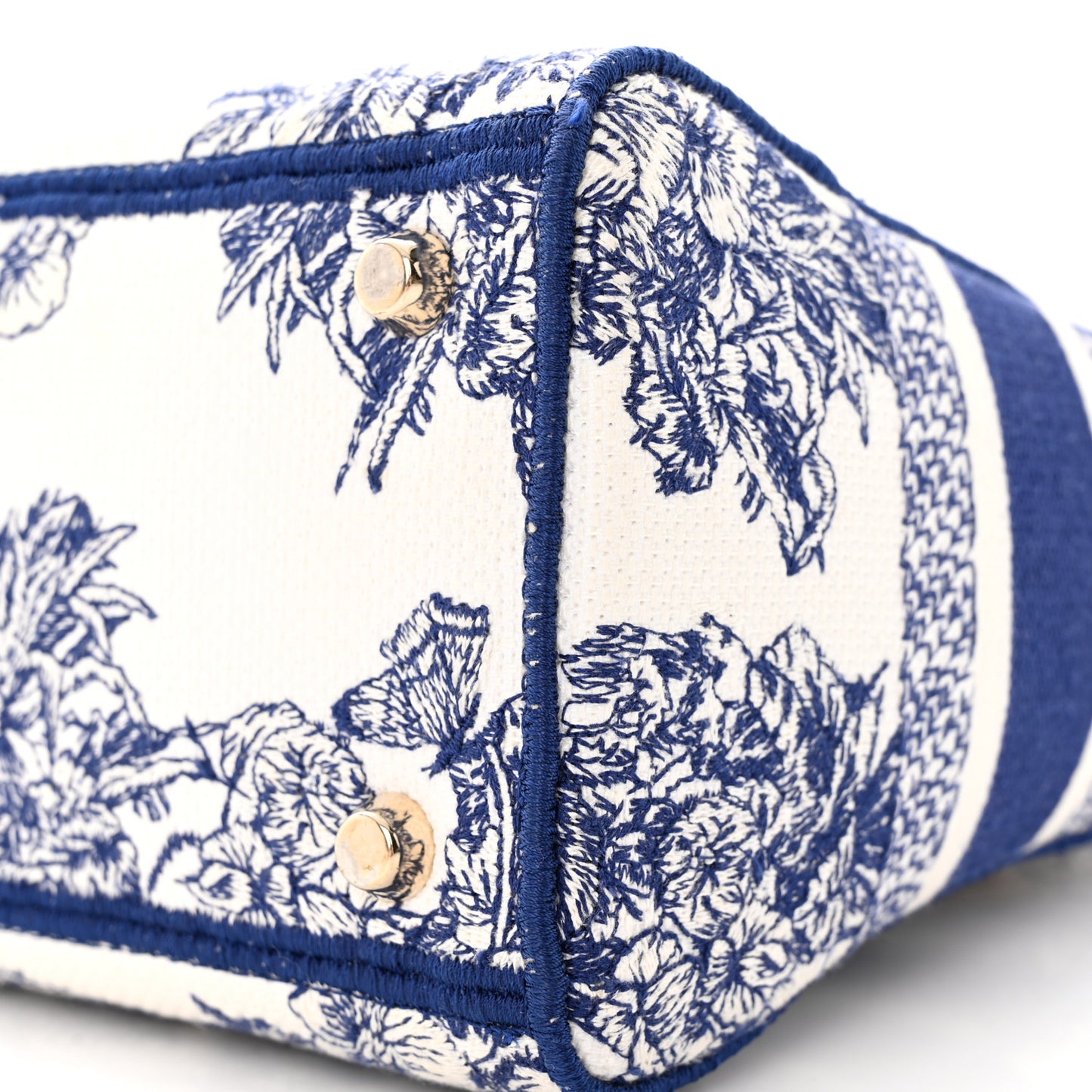 Canvas Reverse Embroidered Rêve d'Infini Medium Lady D-Lite Blue Multicolor