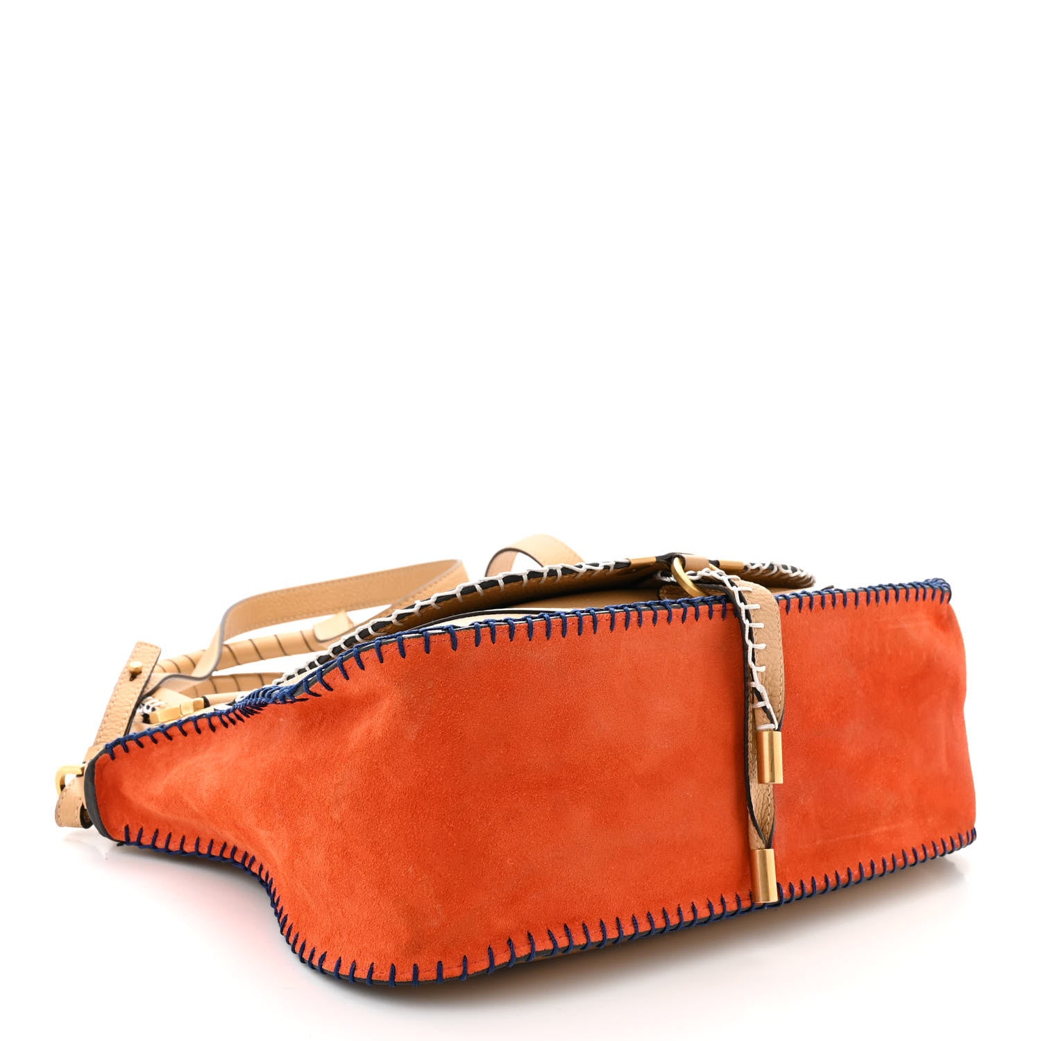 Chloe Calfskin Braided Medium Marcie Double Carry Soft Tan 4 of 11