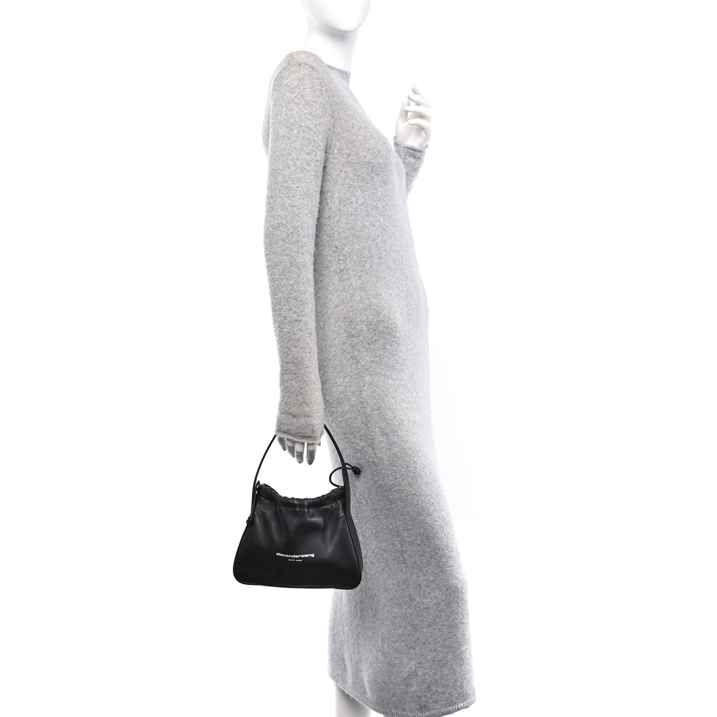 Lambskin Nylon Small Ryan Bag Black