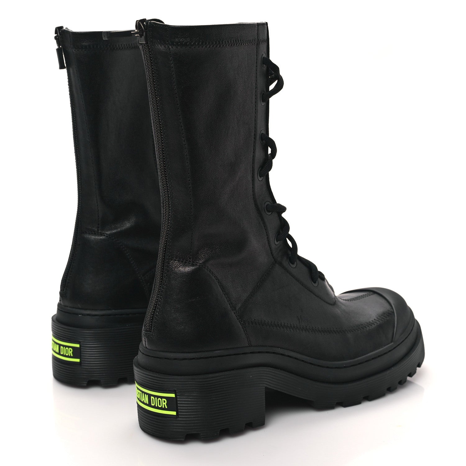 Christian Dior Nappa Stretch Dior Arcade Boots 37.5 Black 4 of 10