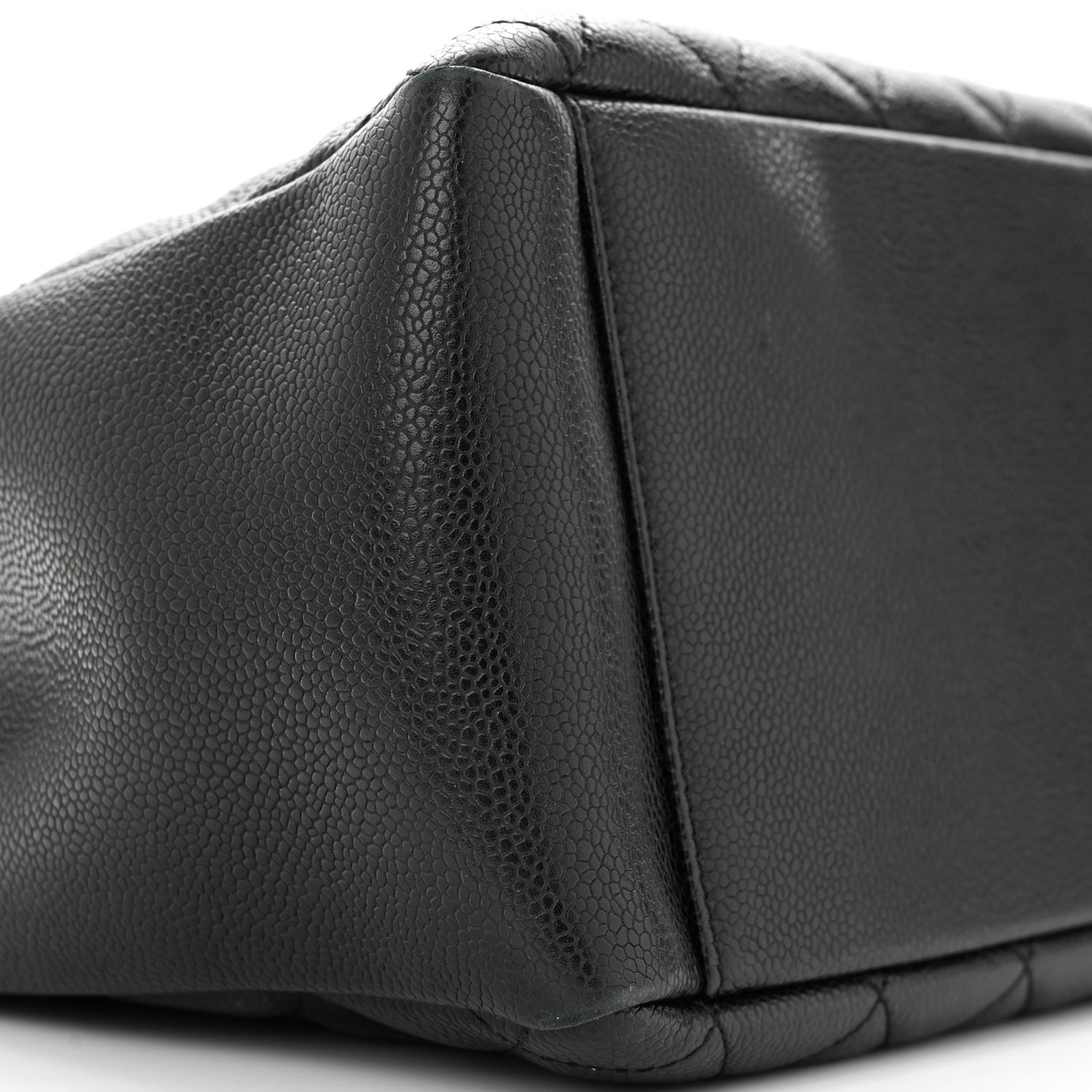 Caviar Quilted Grand Shopping Tote GST Black