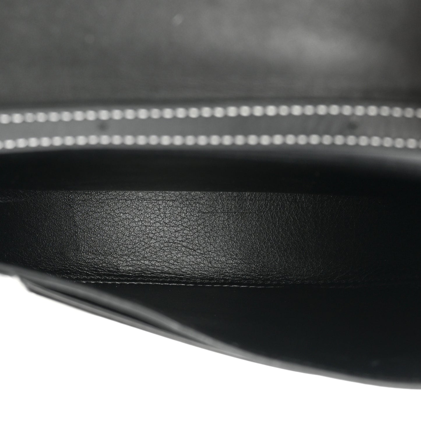 Soft Calfskin Heel Bag Black Soft White