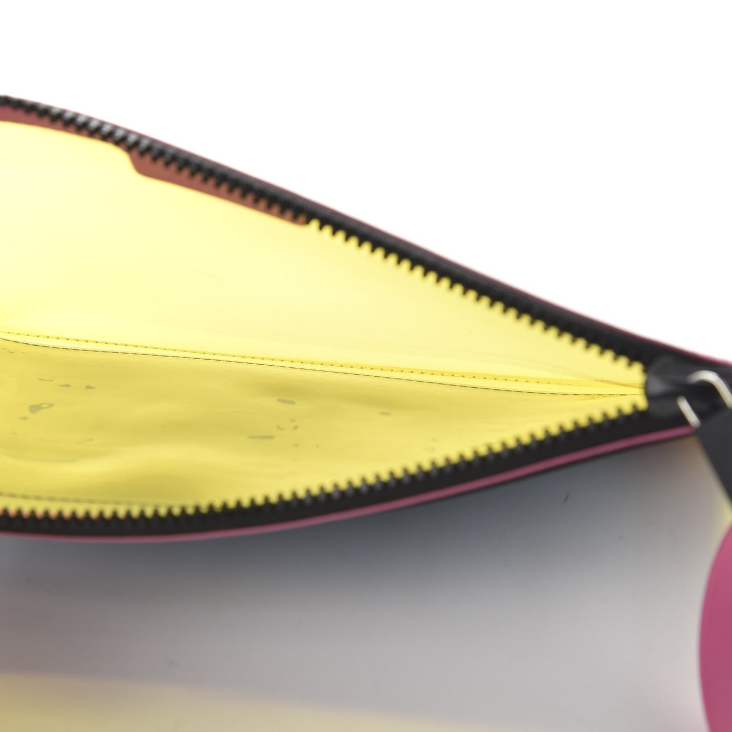 Vinyl Rubber Calfskin 90s Logo Pouch Multicolor