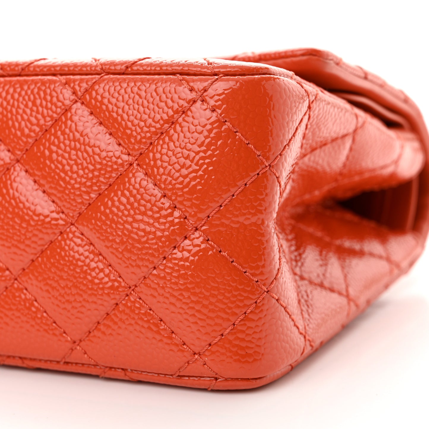 Patent Caviar Quilted 2.55 Reissue 225 Flap Orange