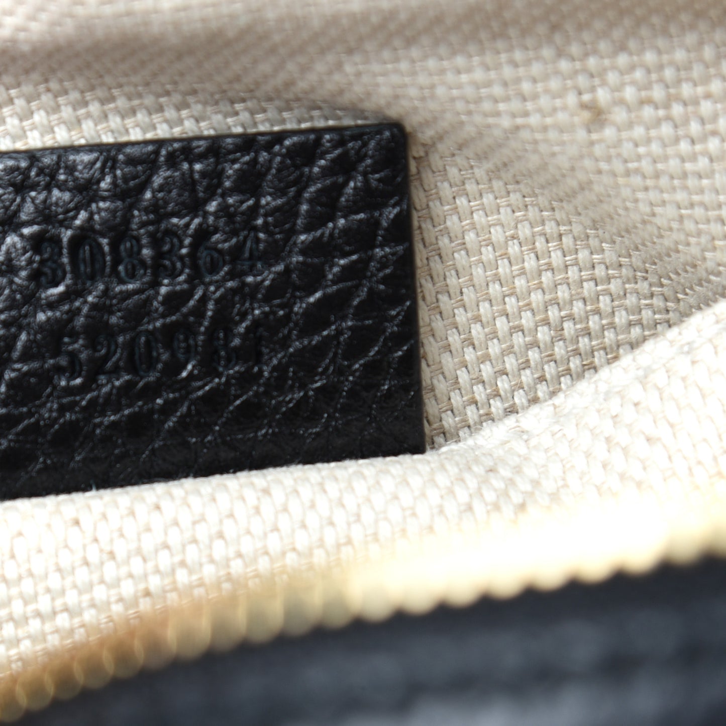 Pebbled Calfskin Small Soho Disco Bag Black