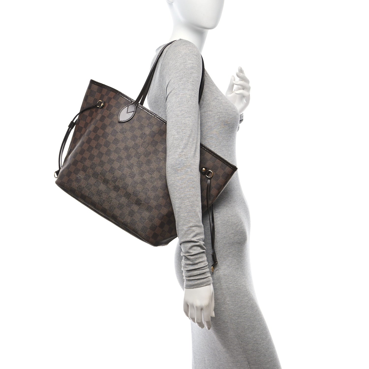 Louis Vuitton Damier Ebene Neverfull MM 2 of 12