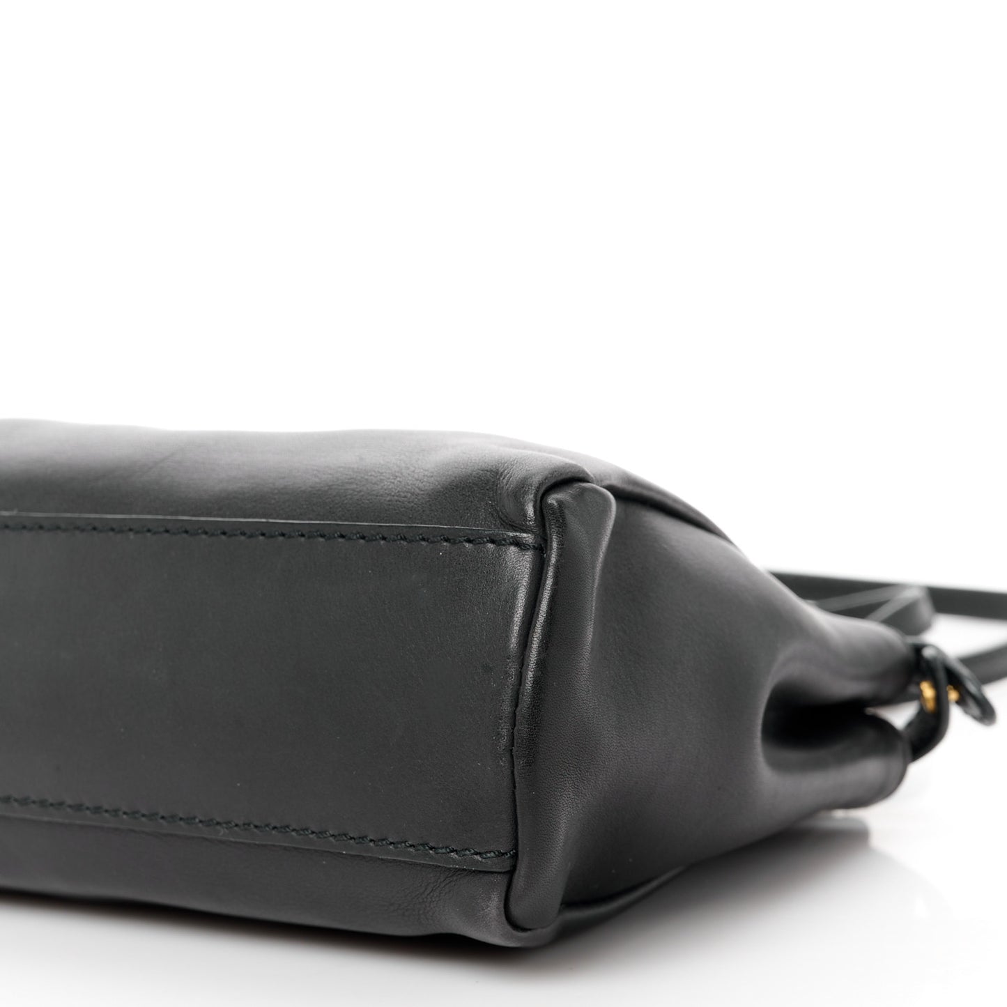 Vitello Saddle Mini Peekaboo Iconic Satchel Black