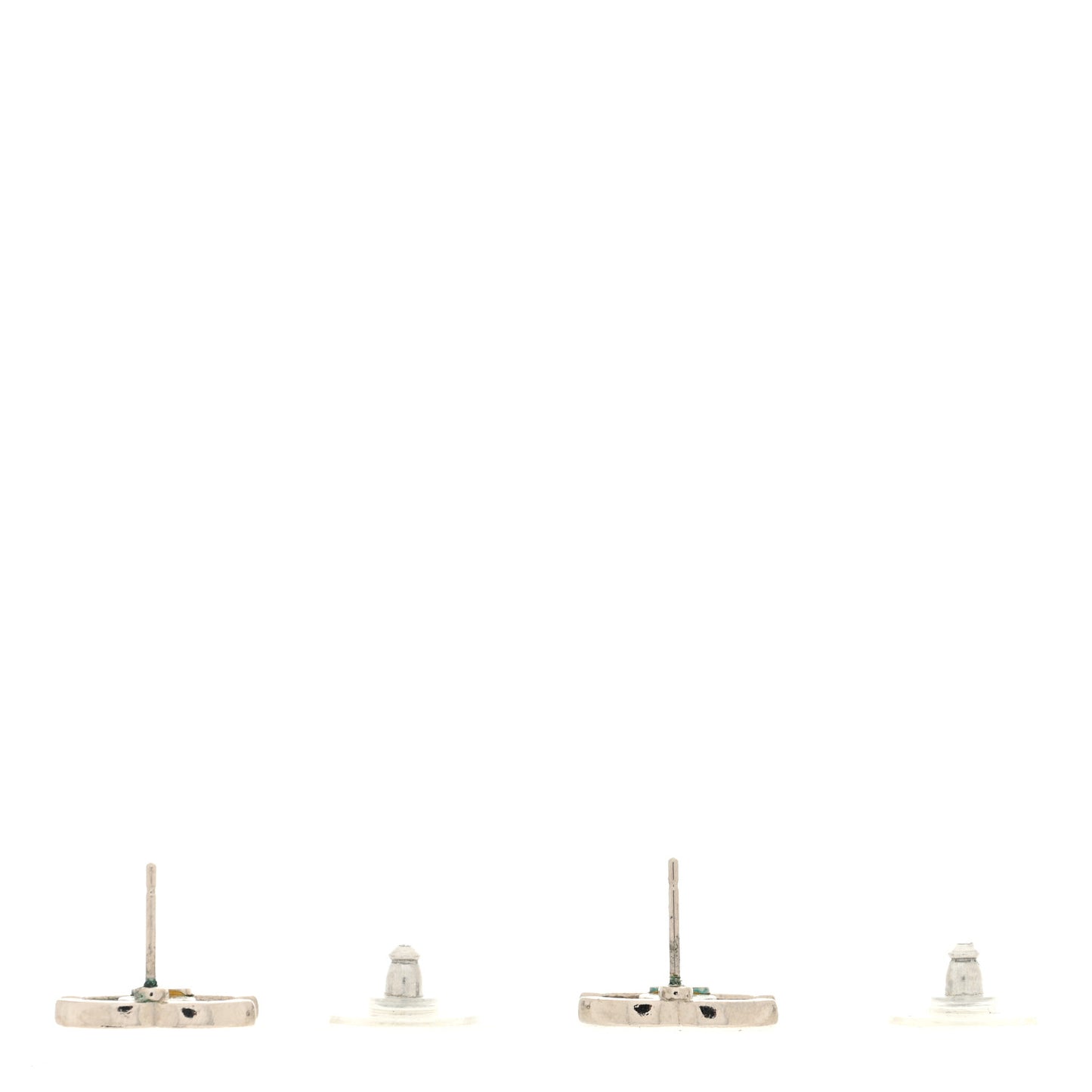 Crystal Mini Timeless CC Earrings Silver