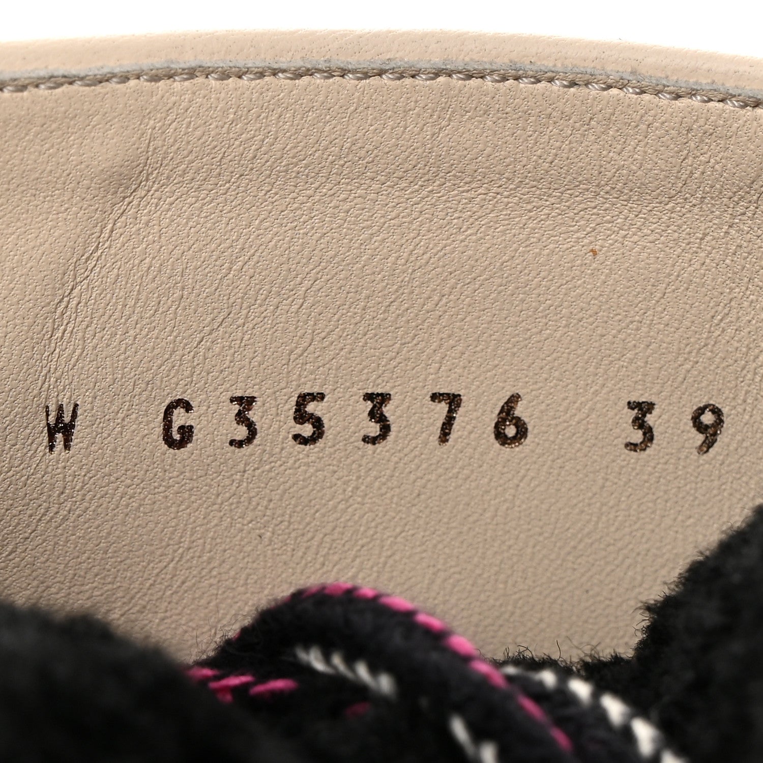Chanel Calfskin Shearling CC Lace Up Boots 39 Black White 7 of 12