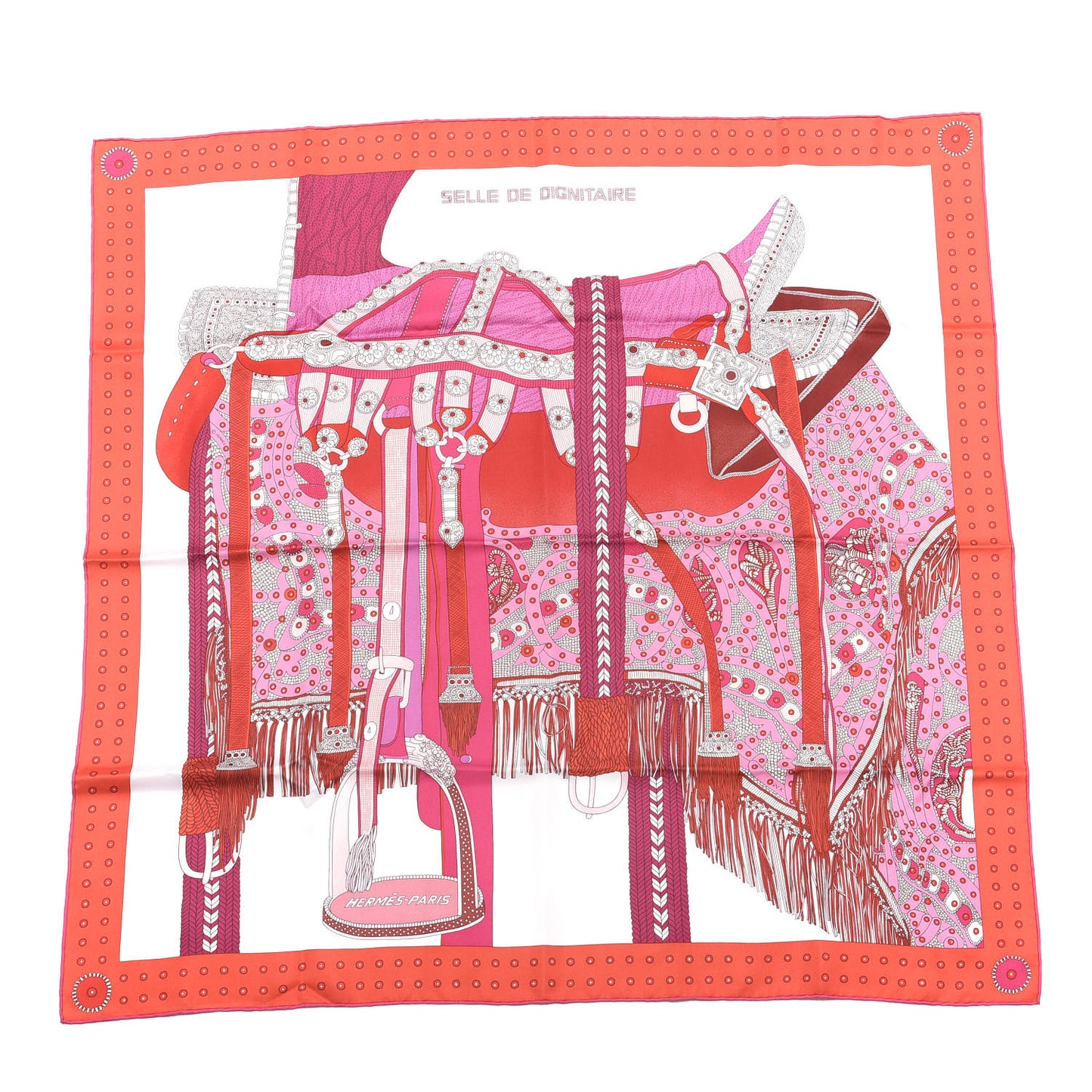 Silk Selle De Dignitaire Scarf 90
