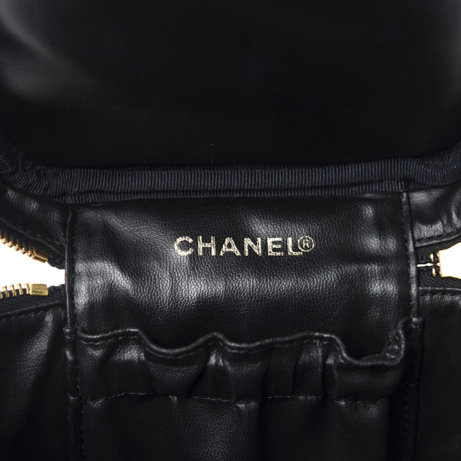 Chanel Caviar Vanity Cosmetic Case Black 6 of 8