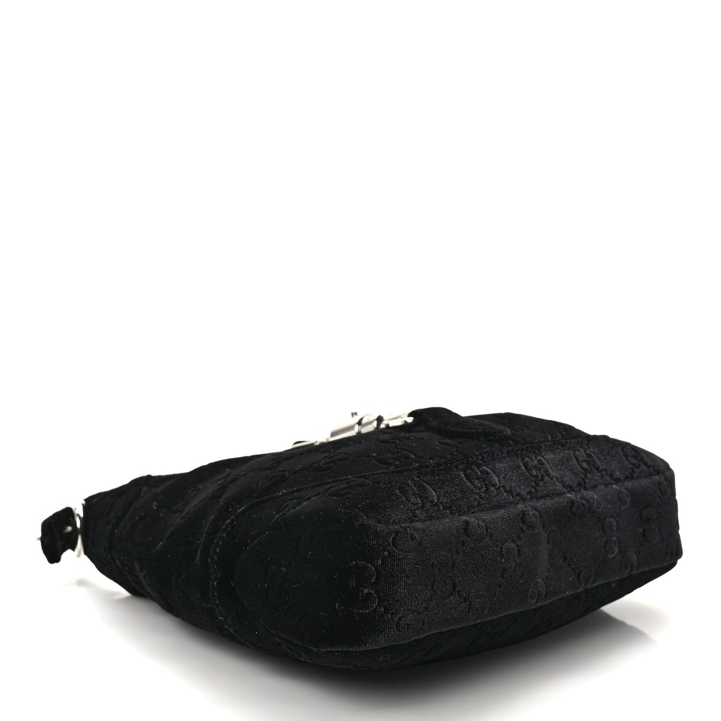 New Velvet Ashmir GG Monogram Small Jackie 1961 Hobo Black