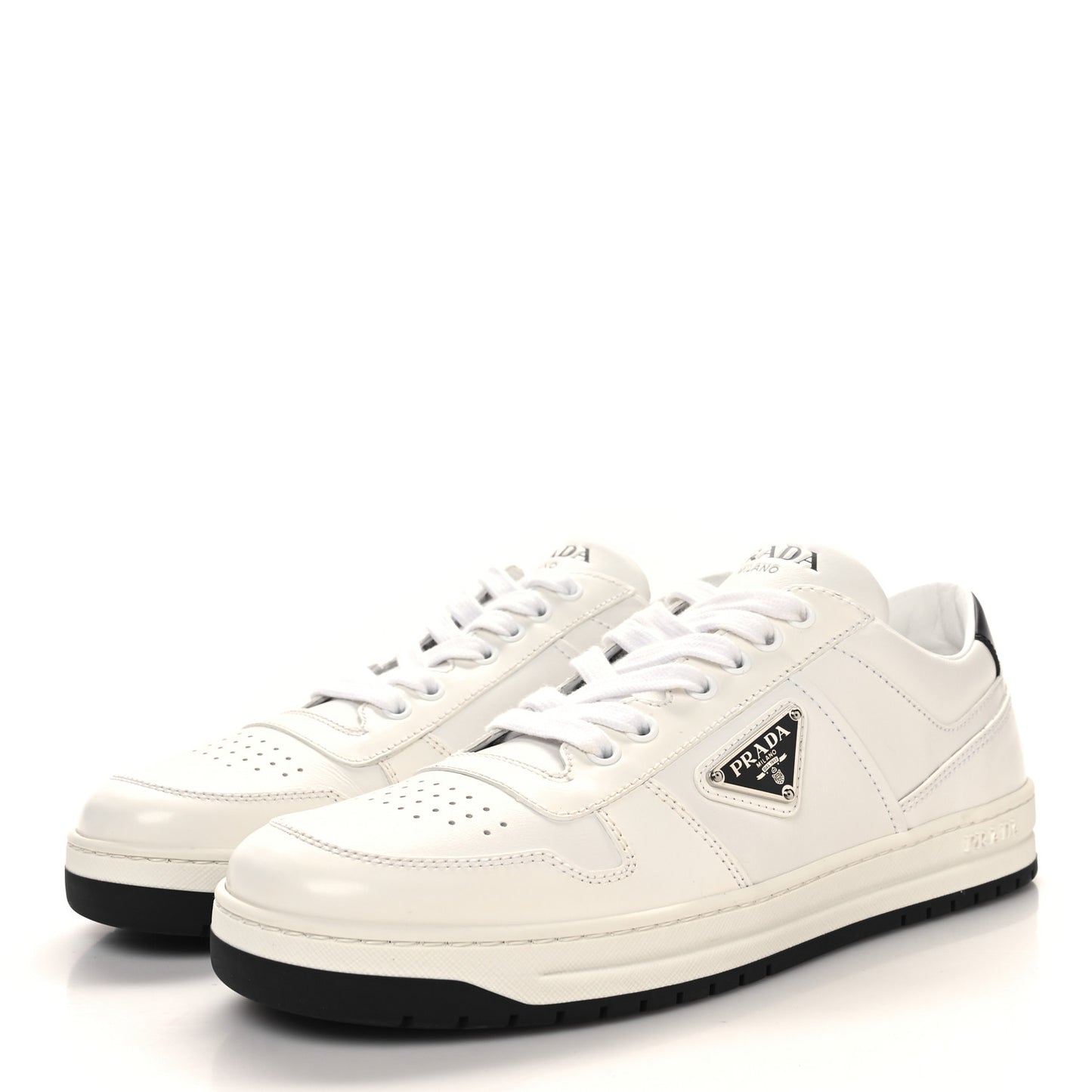 Vitello Rois Triangle Womens Downtown Low Top 30mm Sneakers 41 White Black