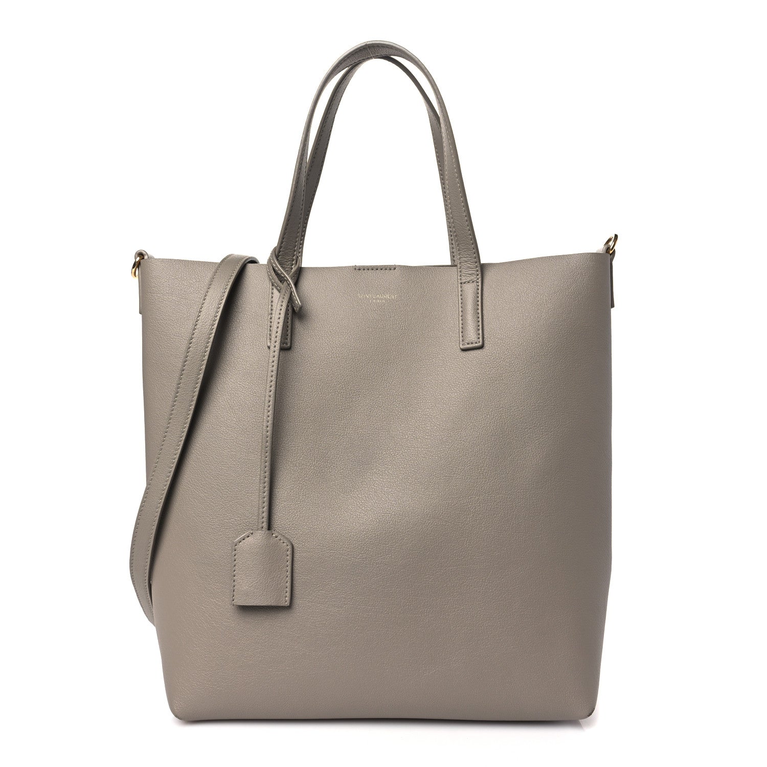 Saint Laurent Calfskin Toy Shopping Tote Greyish Brown 1 of 10