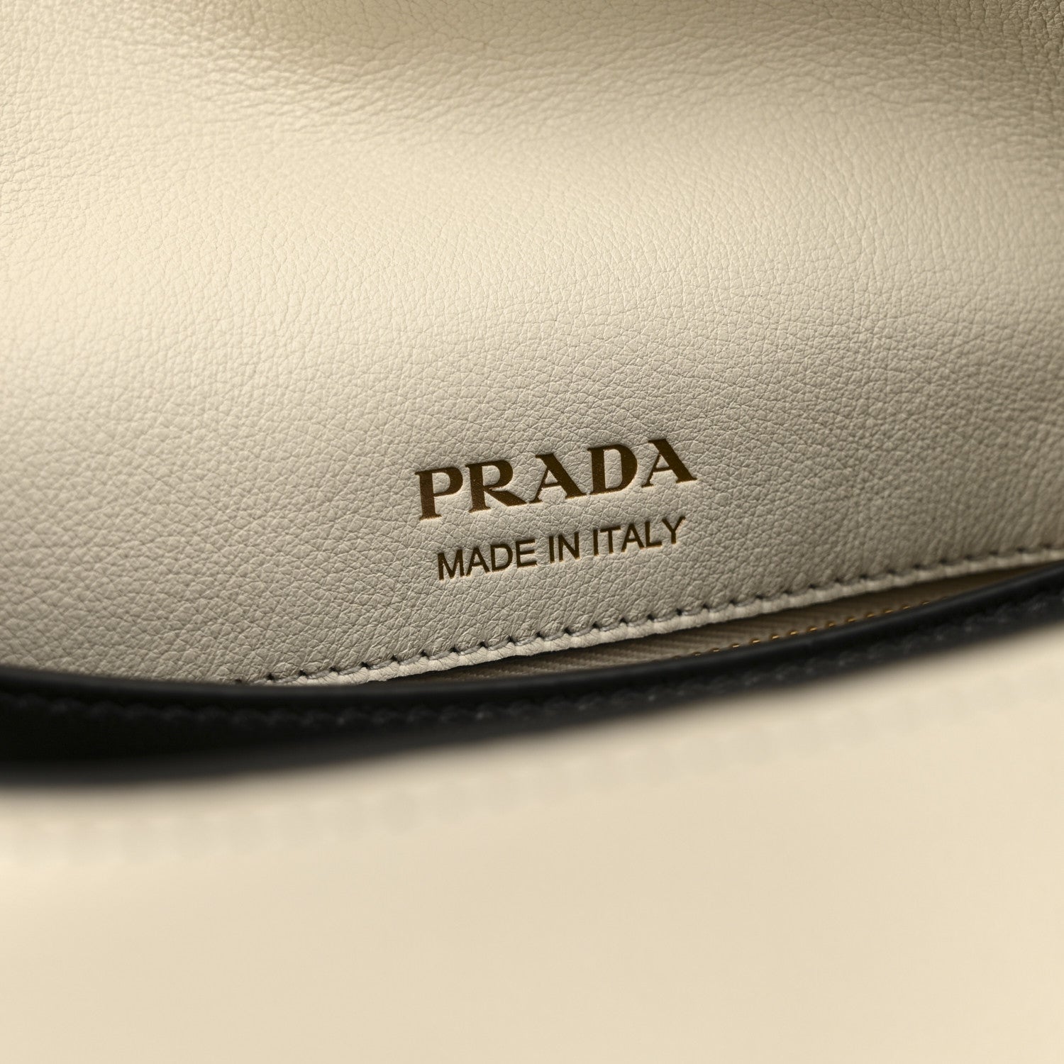 Prada Soft Grain Calfskin Medium Doux Shoulder Bag White 6 of 12