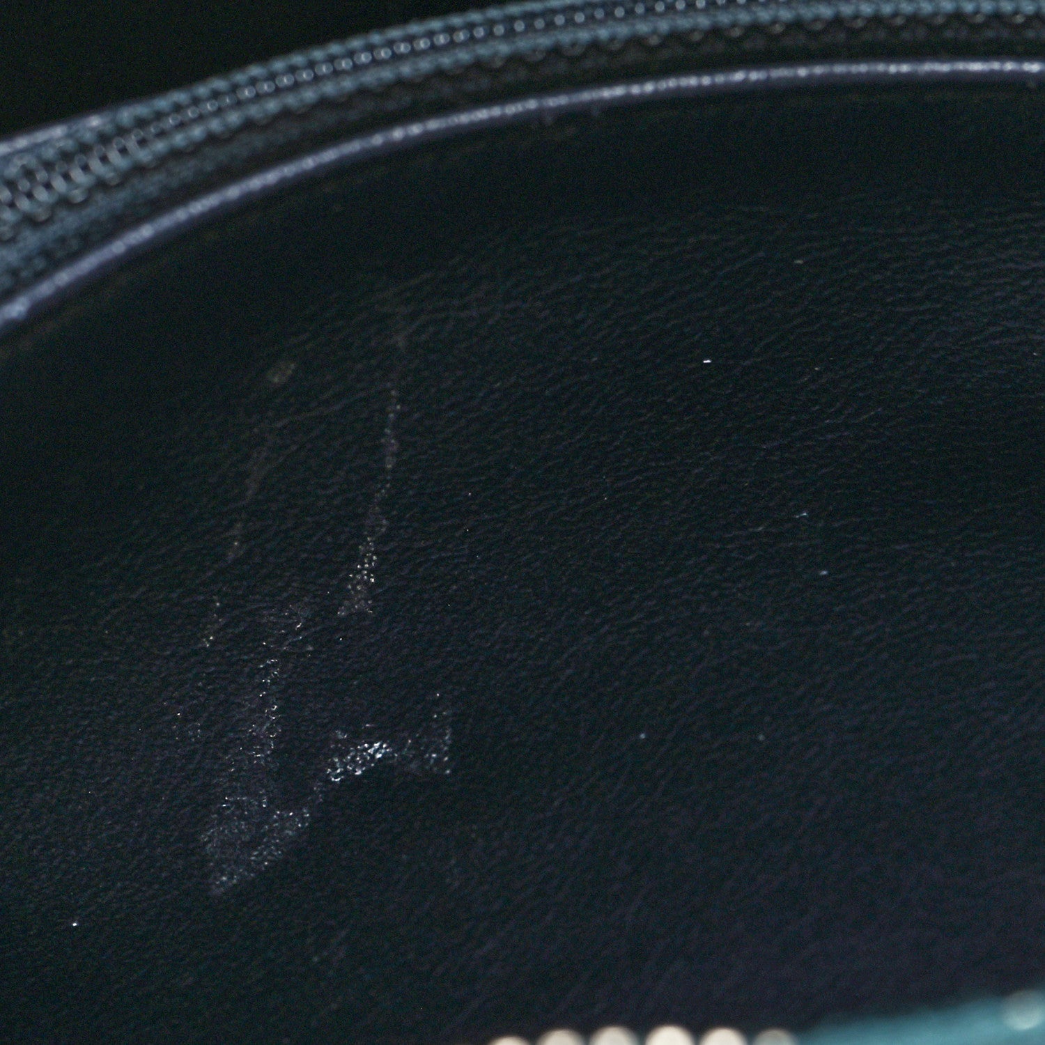 Chanel Iridescent Caviar Quilted Medium CC Filigree Vanity Case Dark Turquoise 11 of 11