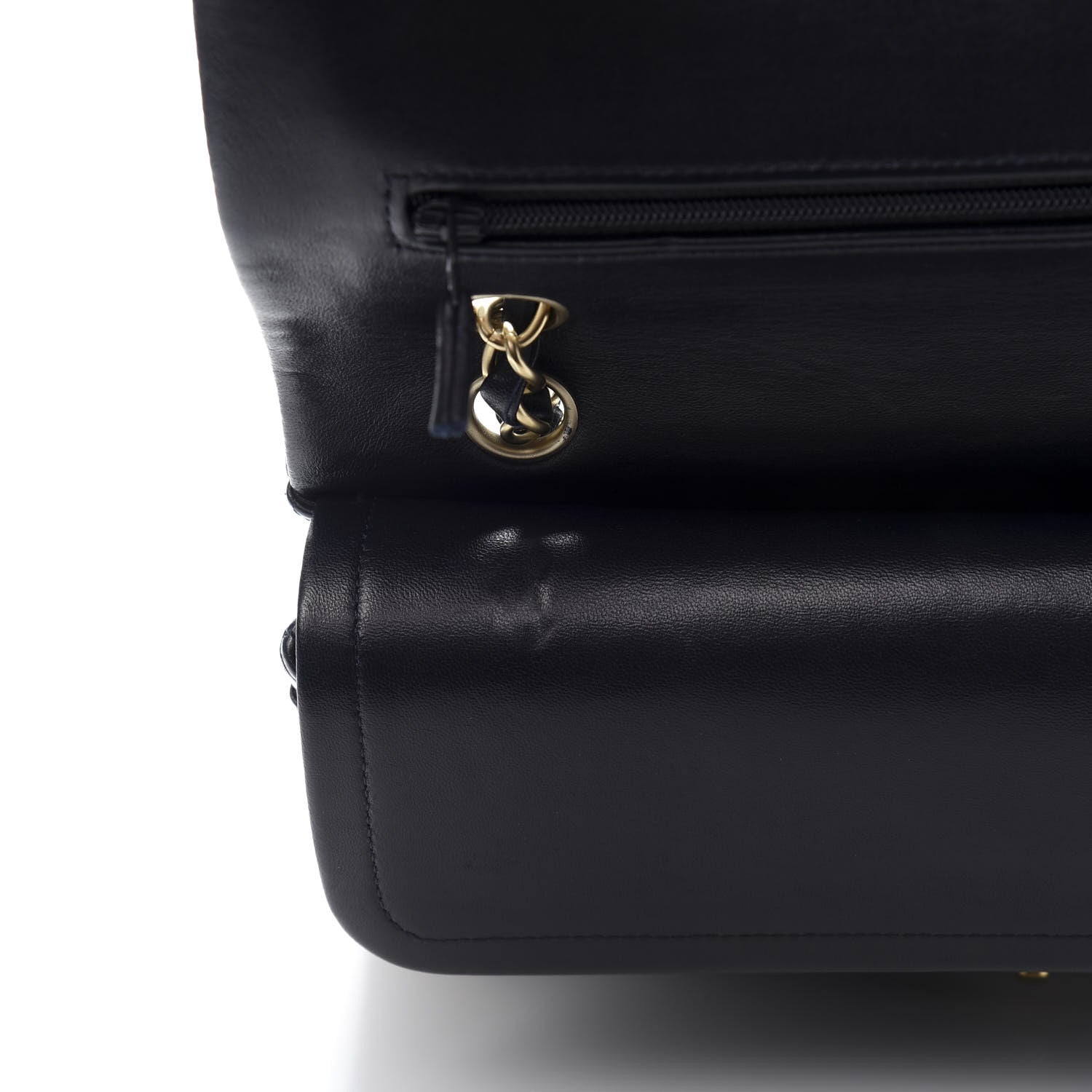 Chanel Lambskin Quilted Medium Double Flap Navy 8 of 13