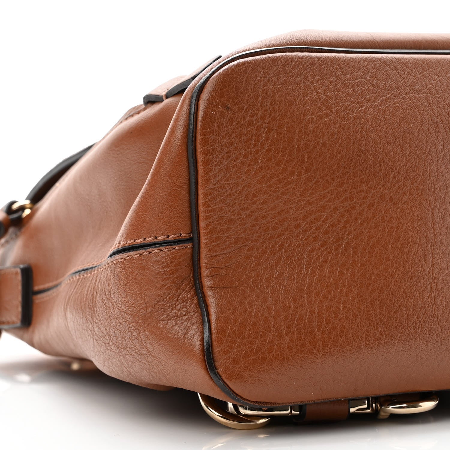 Chloe Suede Calfskin Small Faye Backpack Tobacco 9 of 10