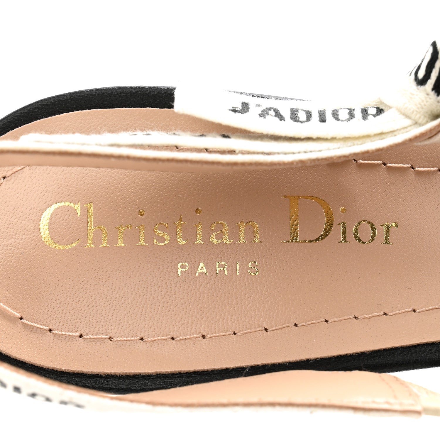 Christian Dior Technical Canvas Ribbon J'Adior Slingback 100mm Pumps 38.5 Black 6 of 12