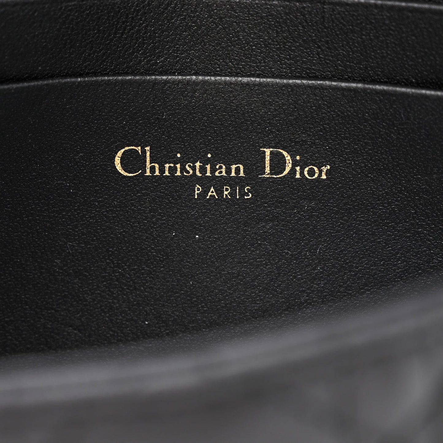 Lambskin Cannage Dior Talk Phone Pouch Black