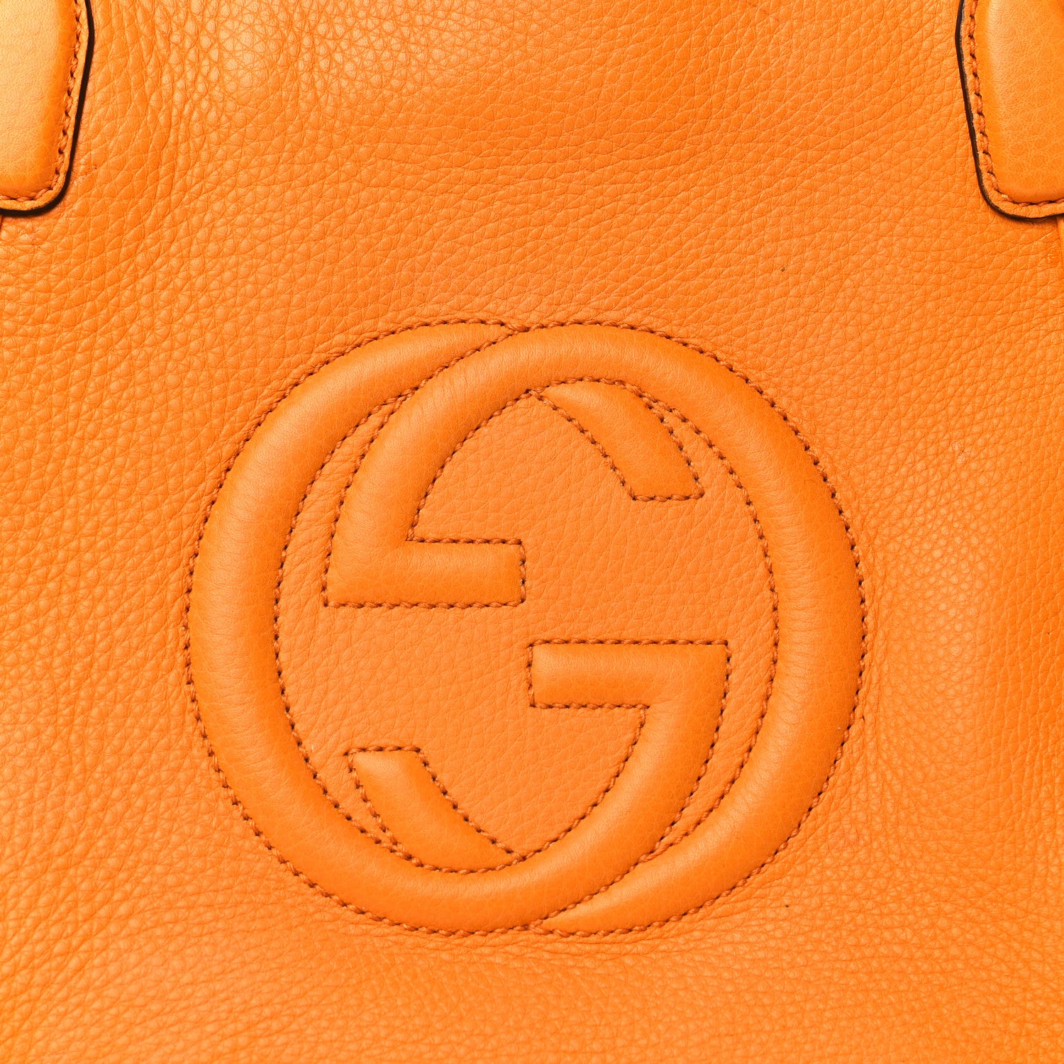 Gucci Pebbled Calfskin Small Soho Top Handle Bag Curcuma 8 of 10