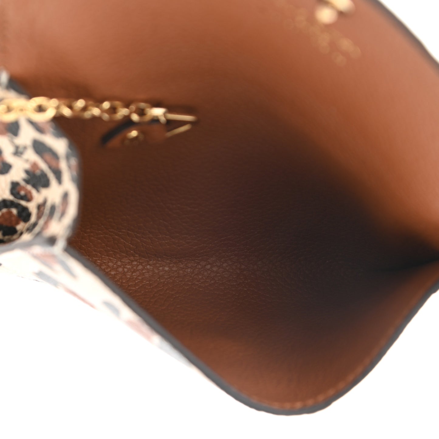 Empreinte Monogram Giant Wild At Heart Key Pouch Caramel