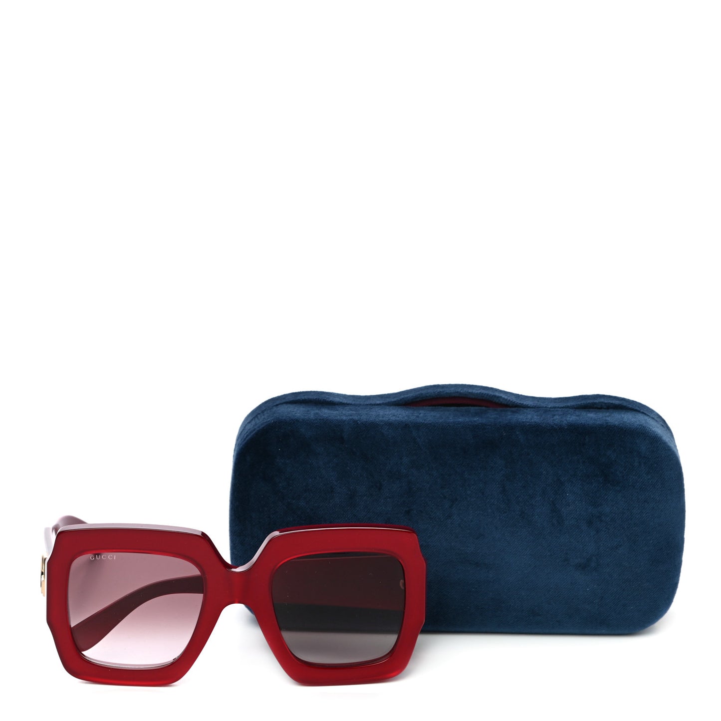 Square Web Frame GG0178S Sunglasses Red