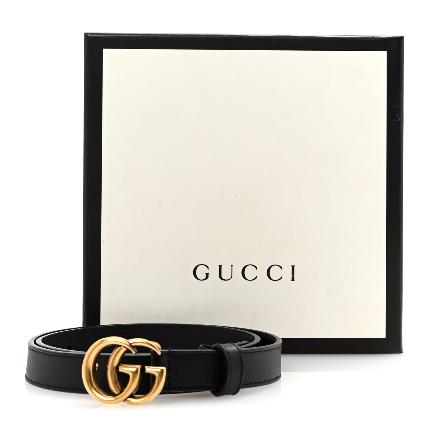 Calfskin Double G 20mm Belt 70 28 Black