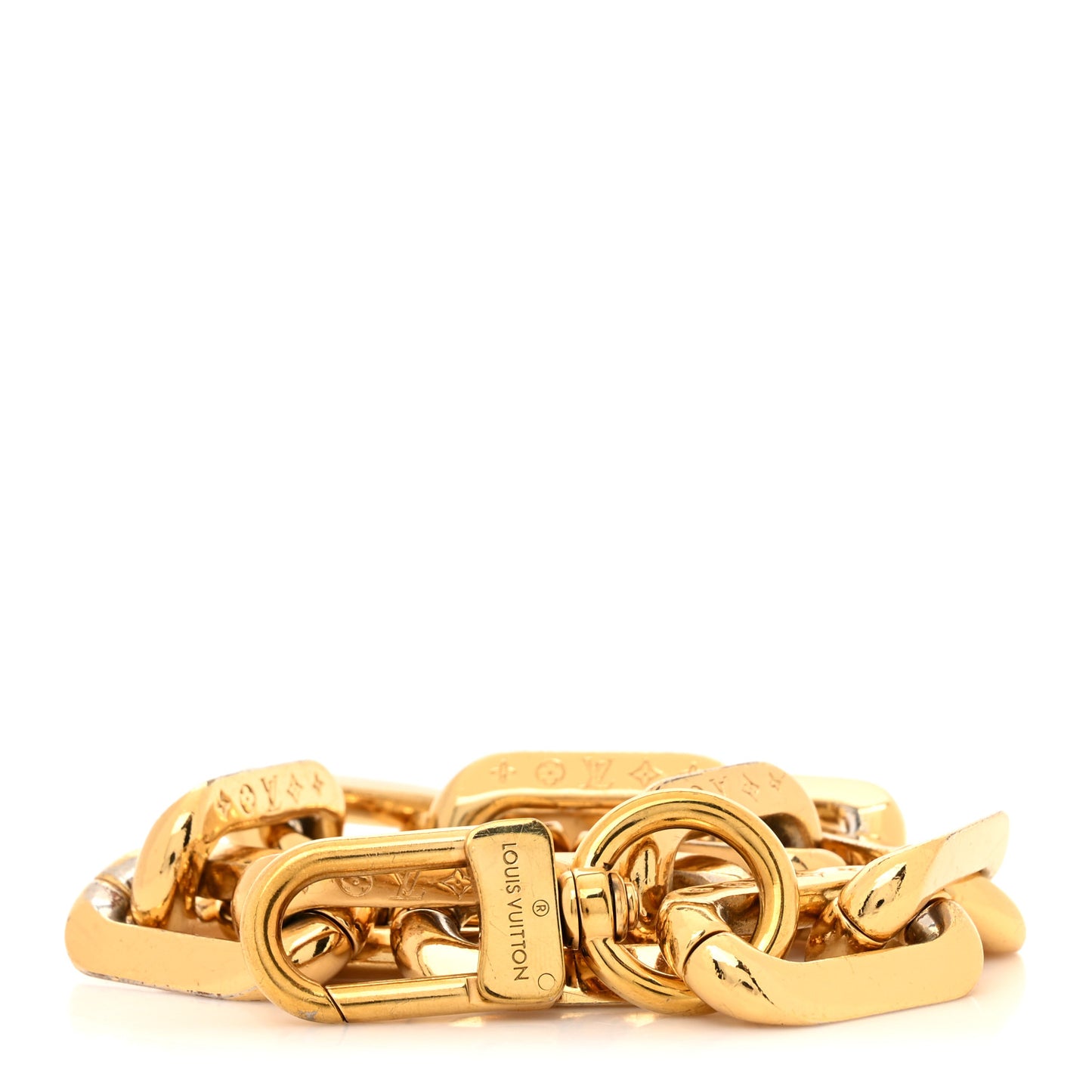 Metal Coussin Chain Strap Gold