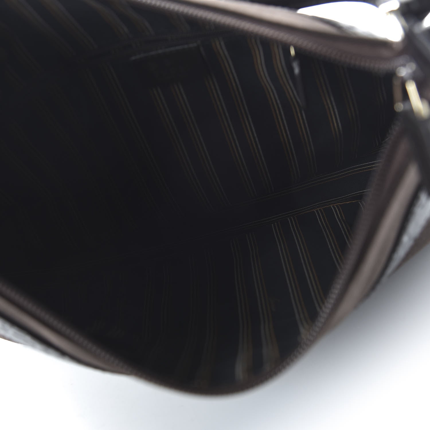 Gucci Guccissima Trim Canvas Hobo Dark Brown 5 of 10