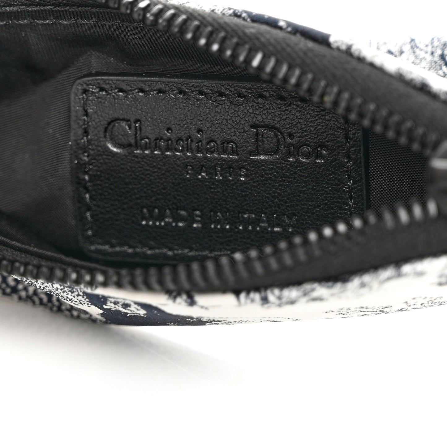 Technical Fabric Embroidered Toile De Jouy DiorTravel Multifunction Pouch Blue