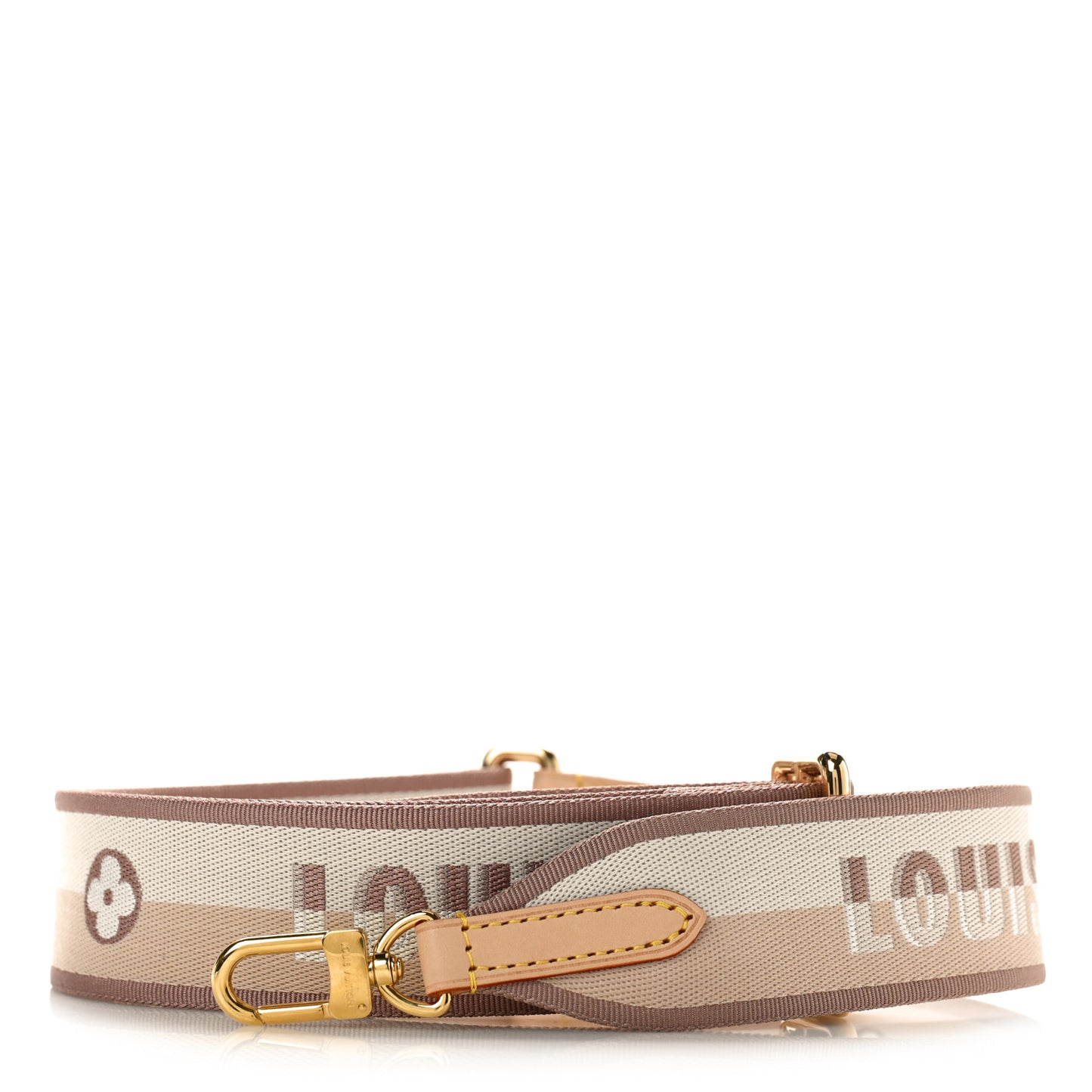 Jacquard Neverfull BB Shoulder Strap Beige Brown