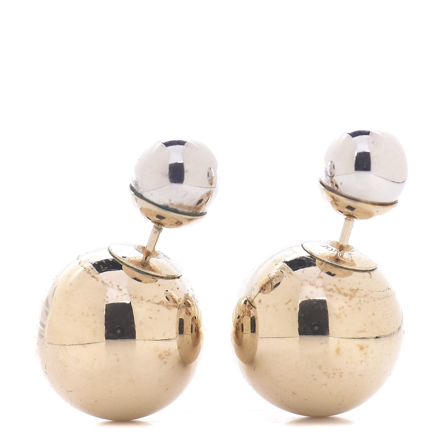 Mise En Dior Tribal Earrings Silver Gold