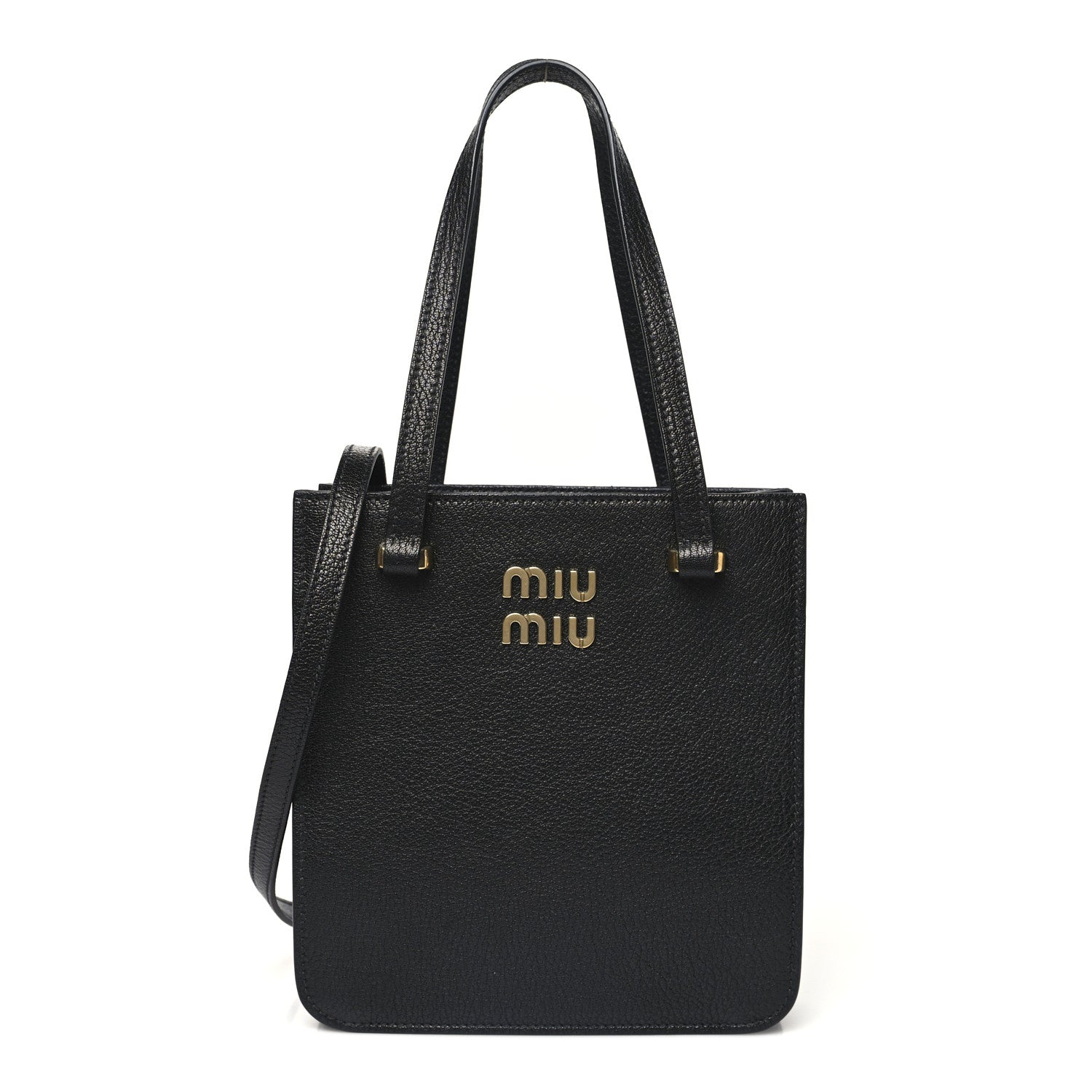 Miu Miu Goatskin Madras 2Way Shoulder Bag Black 1754807 – FASHIONPHILE