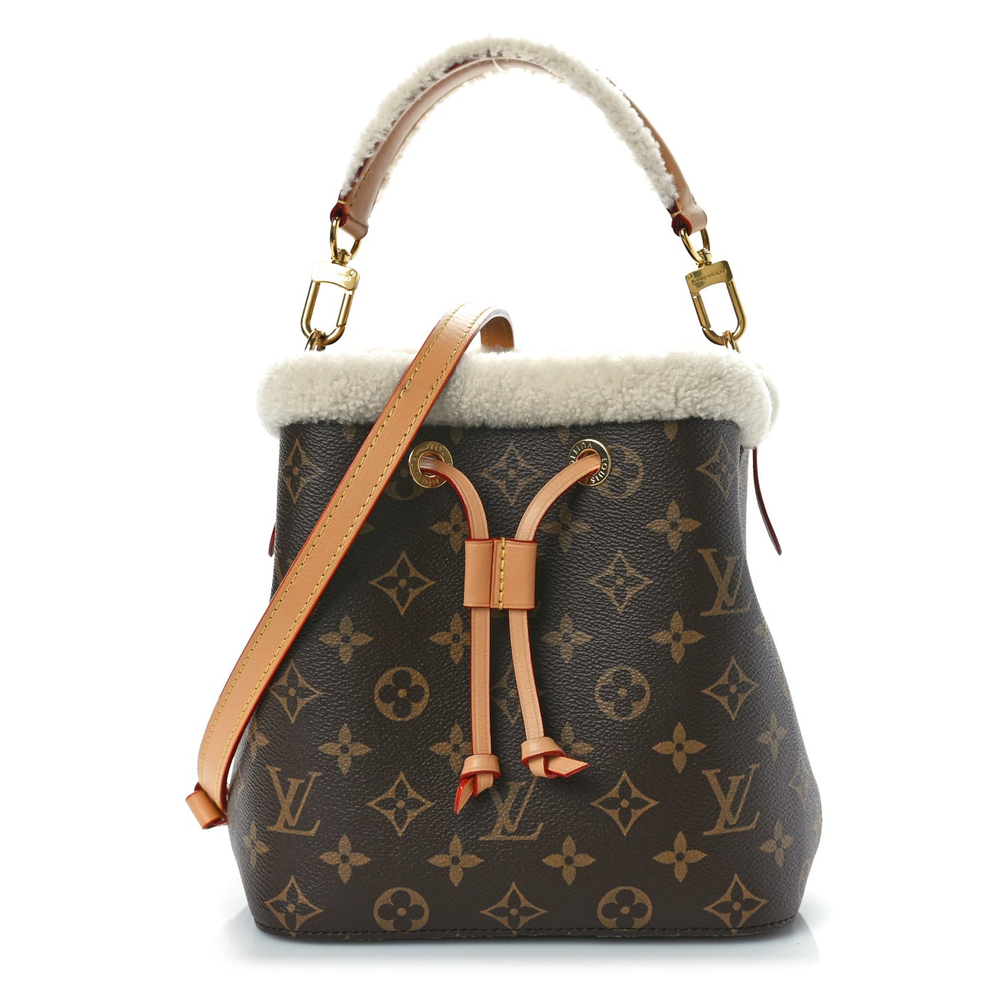 Monogram Shearling Cozygram Neonoe BB