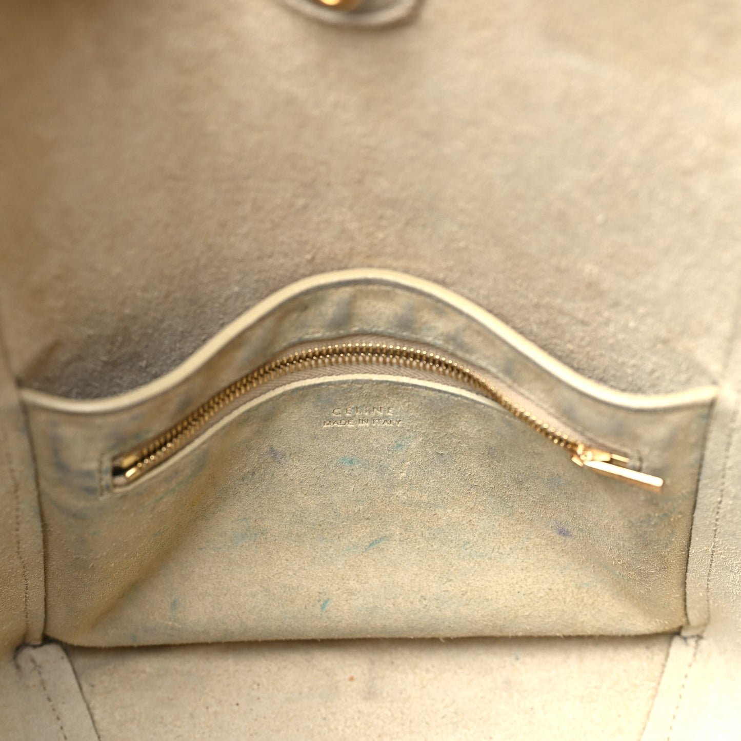 Soft Grained Calfskin Small Sangle Bucket Bag Light Taupe