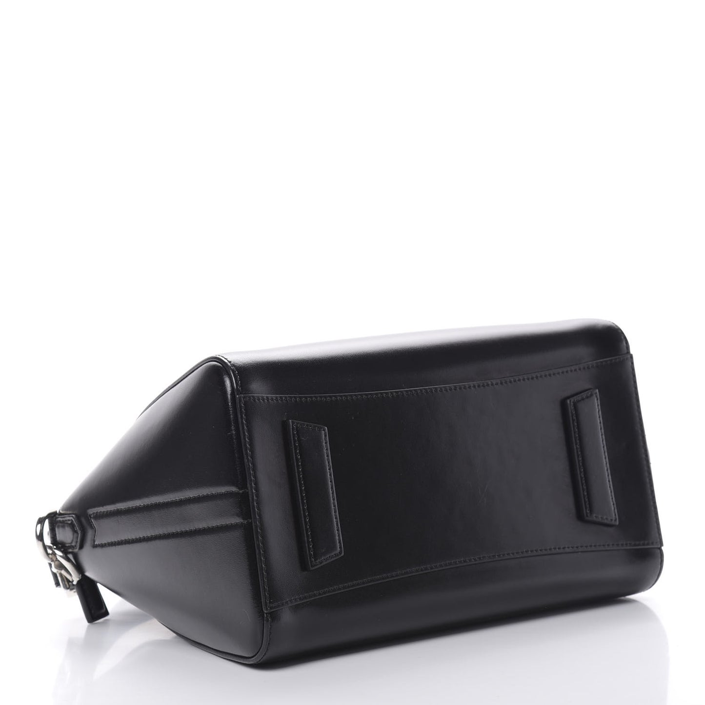 Shiny Lord Calfskin Small Antigona Black