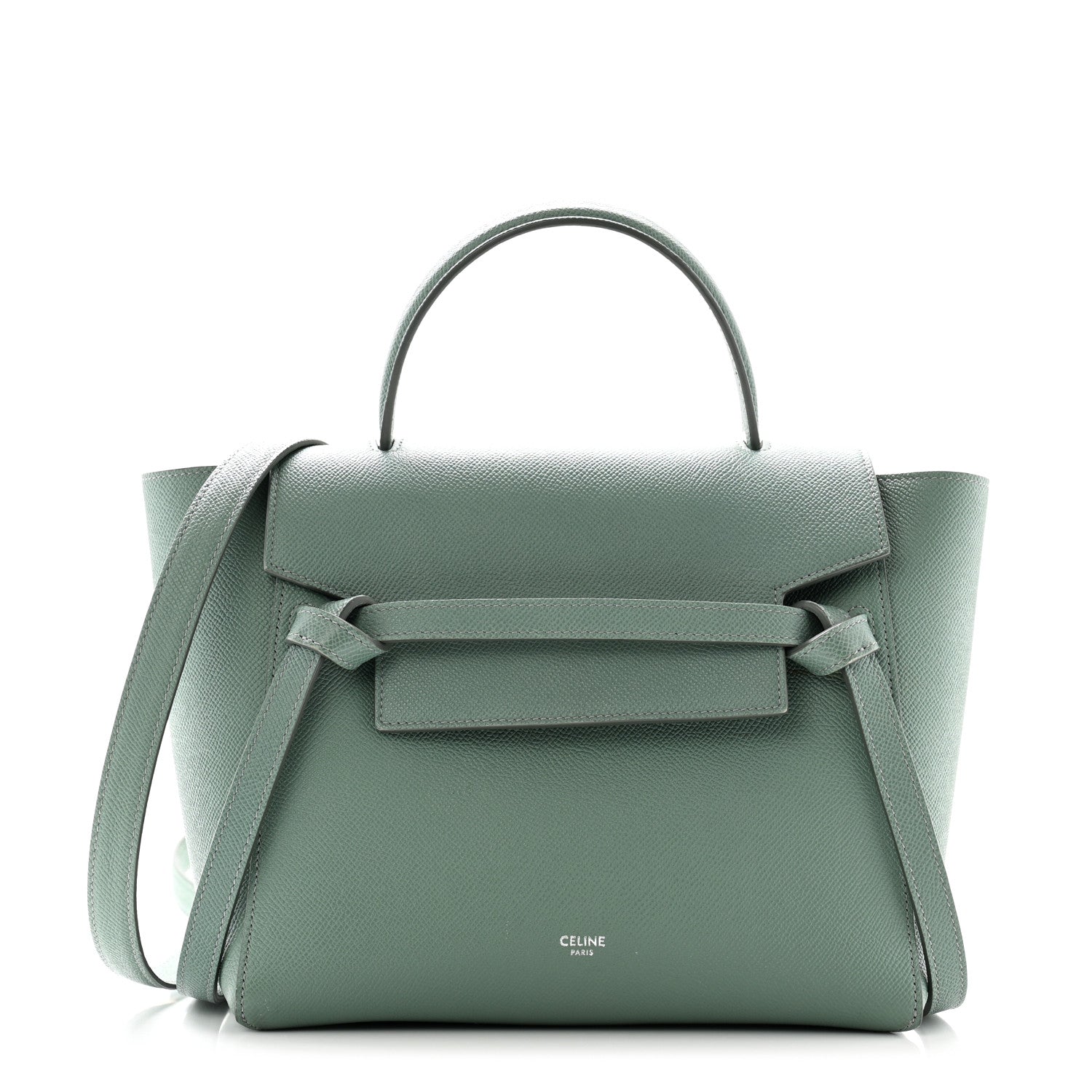 Celine Belt Bag Mini Shoulder Leather Green Women\'s CELINE Celine - Mini Belt Bag - Green Grained Calfskin GHW - Pre  main image 2