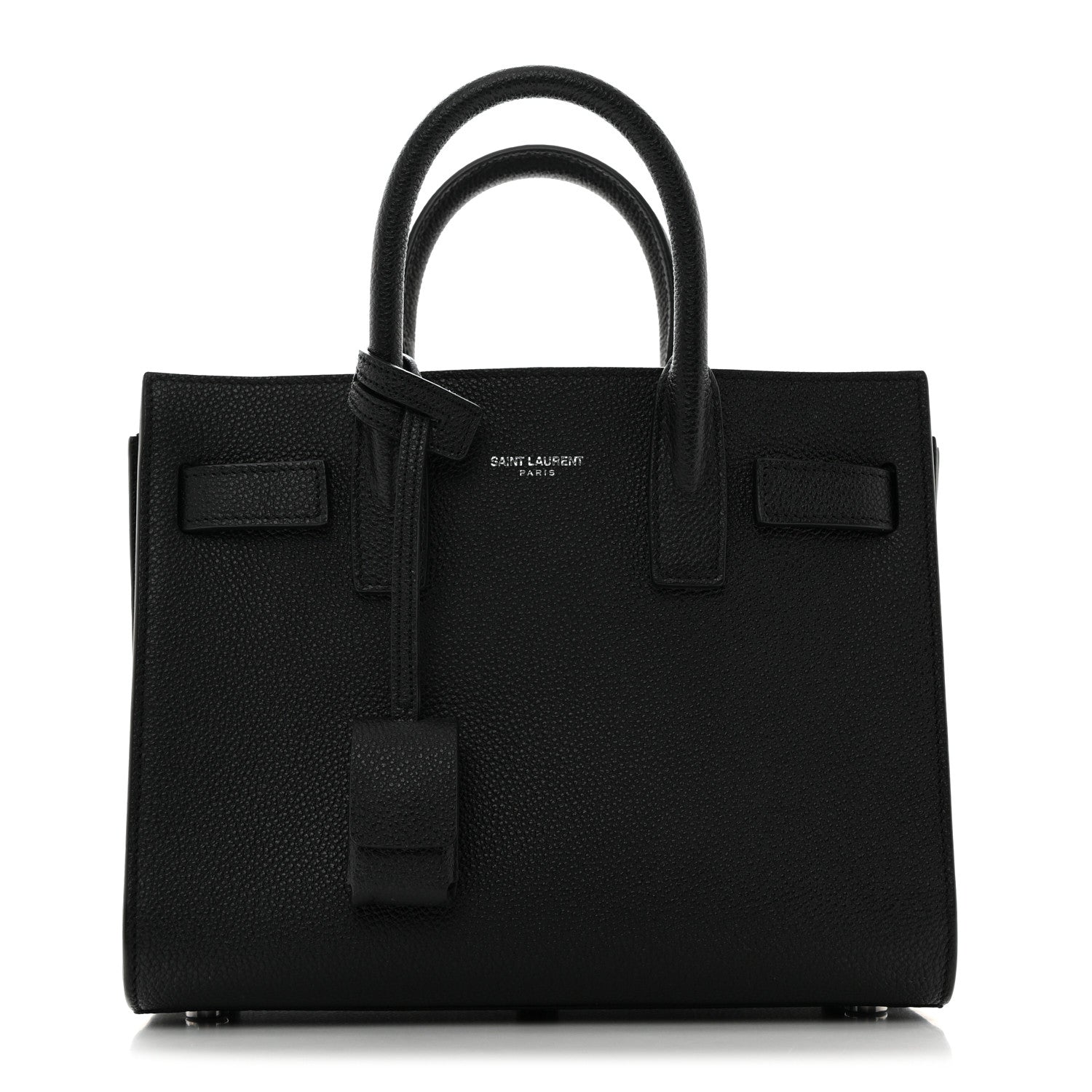 Saint Laurent Grained Calfskin Nano Sac De Jour Black 1 of 10