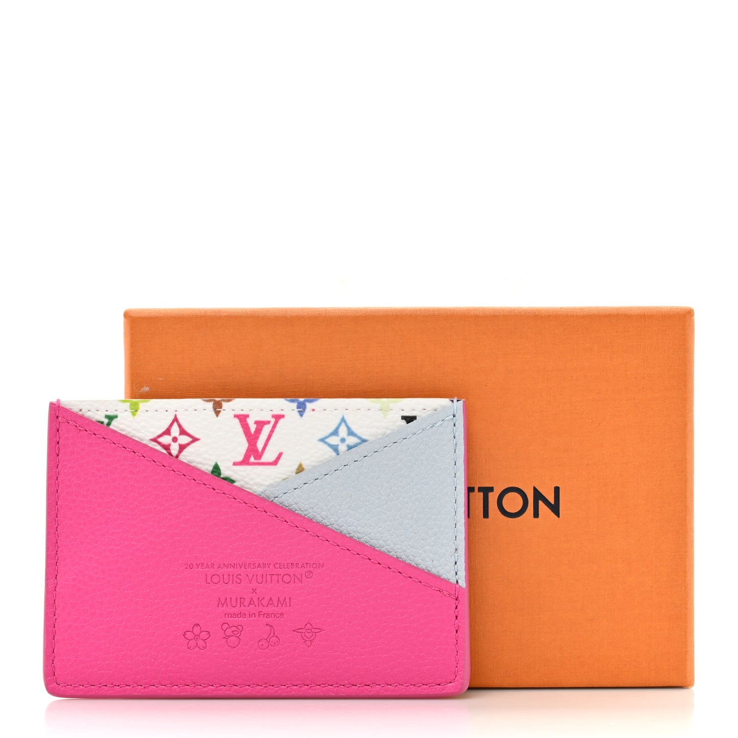 LV X TM Monogram Multicolor Criss-Cross Card Holder Kawaii Pink