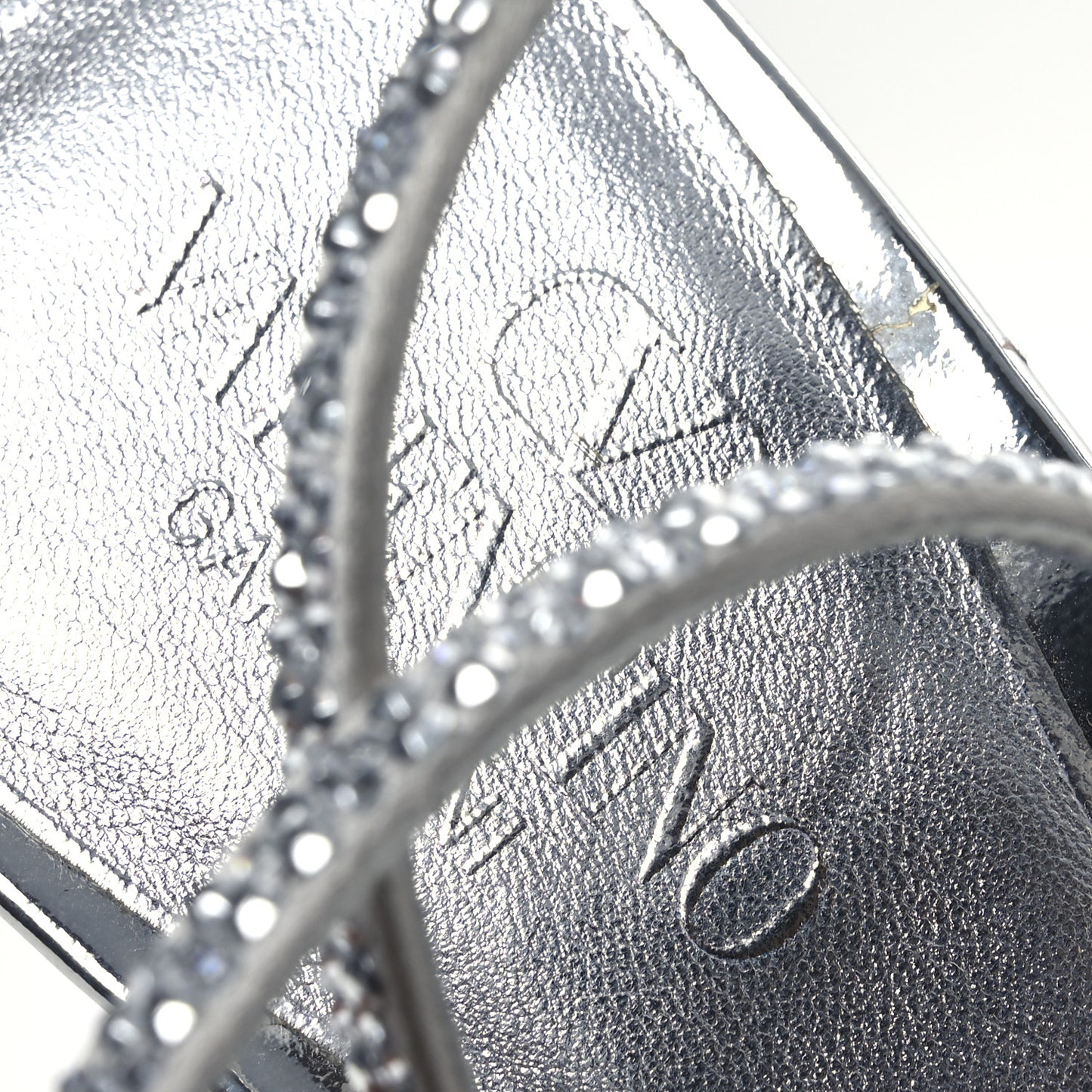 Crystal Embellished 90mm Sandals 38 Silver